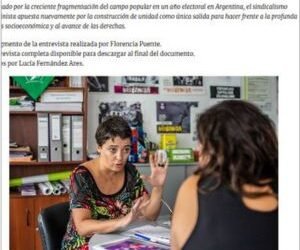  “La huelga feminista interpela al movimiento obrero en argentina” Entrevista de la Fundación Rosa Luxemburgo a Clarisa Gambera 